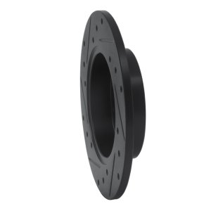 Audi A4 Quattro Brake Rotor (1) - Rear Right - R1 Concepts - Drilled & Slotted - Black - `02-`06